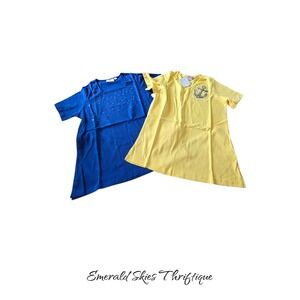 The Quaker Factory lot of 2 new women's tshirt nautical themed size small.